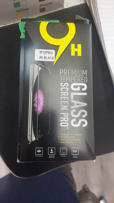 iPhone 12 / 12 Pro Tempered Glass Screen Protector 9H 9D, View more