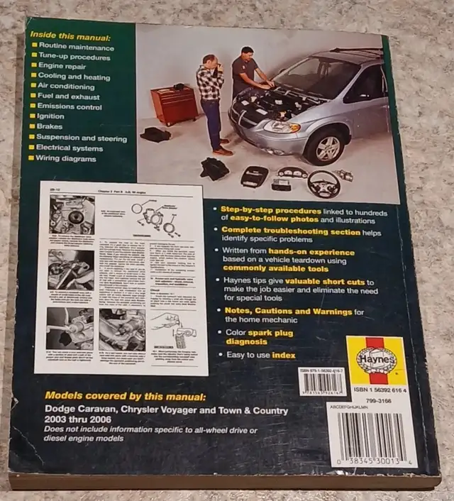 Repair Manual Dodge Caravan 2003-2006 Voyager Chrysler Town&Ctry in Other in Red Deer - Image 4