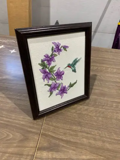 Hummingbird Cross-Stitch, View more