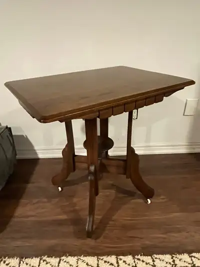 Antique 1800s American Eastlake Parlour Table, View more