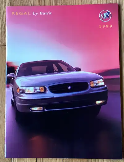 1999 BUICK REGAL BROCHURE FOR SALE THIS LARGE SIZE DELUXE ENGLISH BROCHURE HAS 30 COLOURED PAGES SHO...