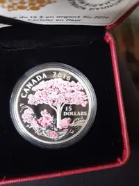 2016 $15 Silver Cherry Blossom Coin