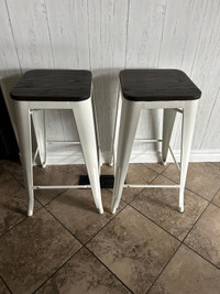 Industrial counter height stools