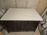 Kitchen island with Stone counter top 