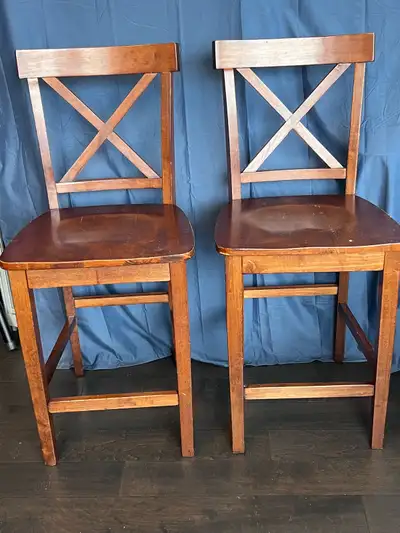 X-Back 24-inch Bar Stool - Vintage Mahogany (Set of 2), View more