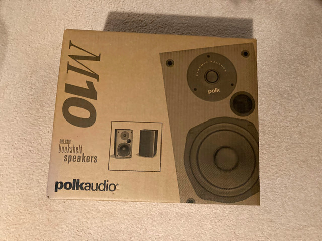 NEW polk audio bookshelf speakers in Stereo Systems & Home Theatre in Winnipeg