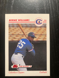 1991 Impel/Line Drive Bernie Williams Pre-Rookie baseball card