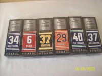 set of 6 NHL mini hockey sticks #0647
