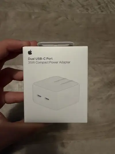 Apple Dual USB-C 35W Compact Power Adapter, View more