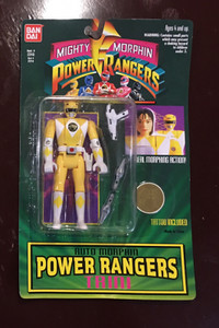 Power Rangers - Yellow Ranger Flip Head 1994 Figure