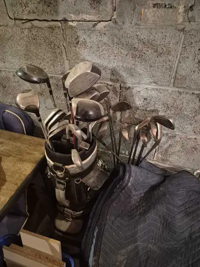 Golf clubs with bag, View more