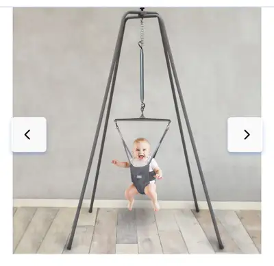 Jolly Jumper Baby Swing with Stand Like new, barely used (no box) Colour - Gray Easy to put together...
