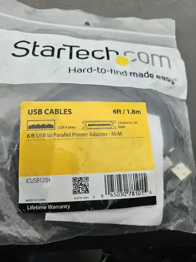 Star Tech USB to Parallel Printer Cable (6ft.), View more