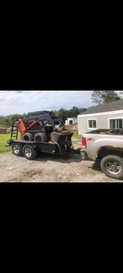 Good trailer to haul mini excavators skid steers side by sides atvs etc has new mvi with paperwork