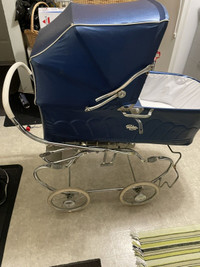 Vintage Blue Baby Carriage - brand Gendron  