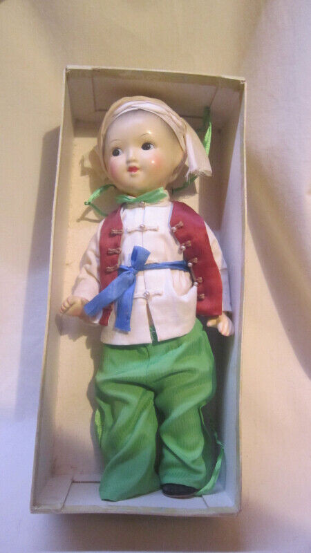 Lovely 10 inch Porcelain ~ Chinese Female Doll ~ Cracked Leg #1 in Arts & Collectibles in Winnipeg - Image 3