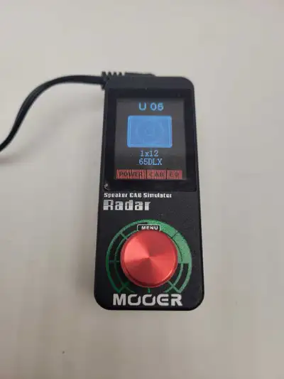 Modern Radar Speaker CAB Simulator Effects Pedal w/power adapter, View more