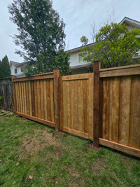 Fence and deck