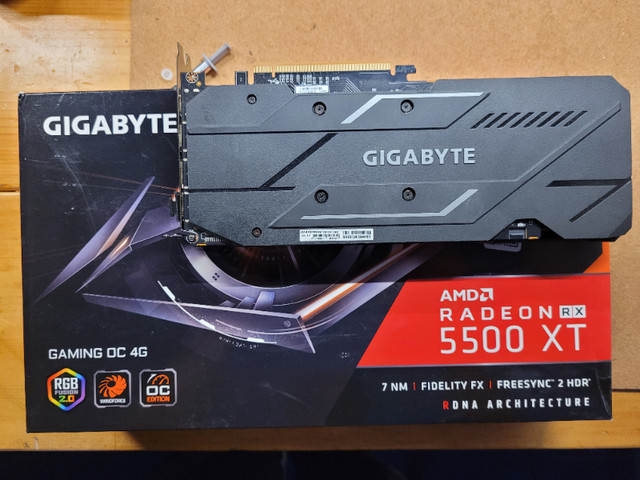 Gigabyte AMD Radeon RX 5500 XT OC PCI-E v4 4G DDR6 for sale in System Components in Ottawa - Image 3