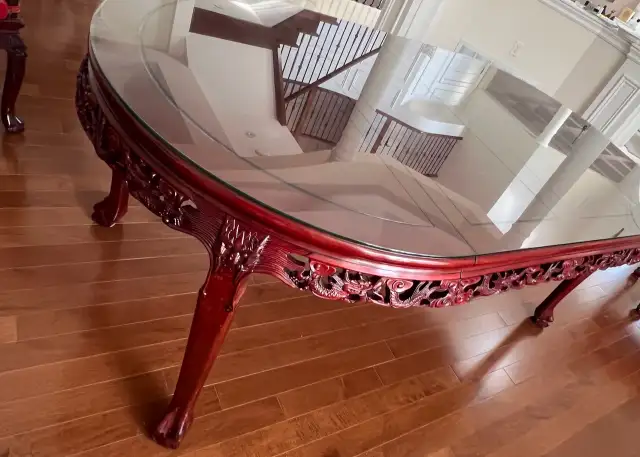 Oriental Dining Table 6-8 Seater in Top Condition63735879196803122