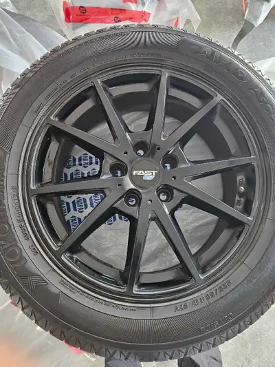 I am selling a set of nearly new Fast EV wheels with all season tires, sized at 225/55R17 97V, offer...