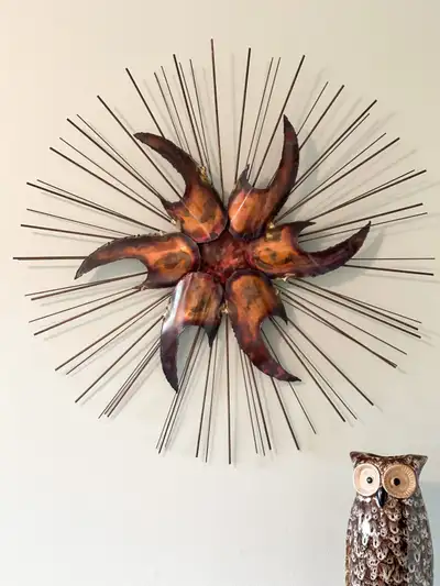 Vintage 1960 Sunburst / Starburst Brutaliste, View more