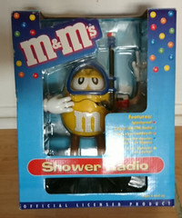 M&M's Shower Radio Am /Fm Yellow Scuba Diver