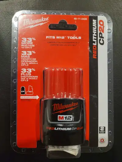 Milwaukee M12 CP2.0 Batteries, View more