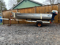 12’ aluminum boat/ chaloupe