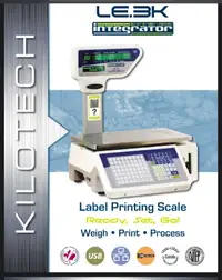 LE.3K; label printing scale; weigh labeler; legal for trade. 