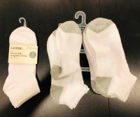 Women's White low cut Socks