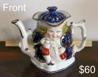 New Price - Vintage Toby Philpot Teapot