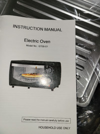Electric Oven GT09-01 (9L), Black AS2 B61-P-NEW-$60