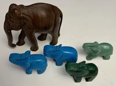 ELEPHANTS STATUE FIGURINES SHOWERS YOU WITH GOOD LUCK $10 EACH, View more