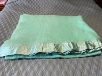 Vintage AYERS Pure Virgin Wool Blanket (52"x 80")