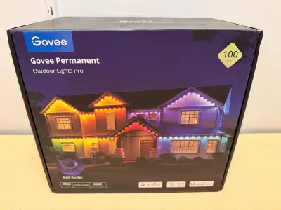 Govee Permanent Outdoor Lights Pro 100ft – Black Version RGBIC S, View more