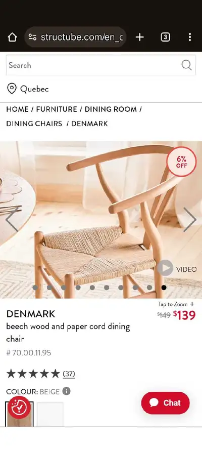 Dining chairs - Structube, View more