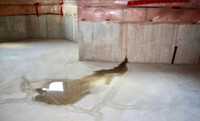 Wet basement crack water leak foundation repairs