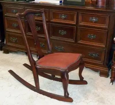 Petite Mahogany Nursing Rocker, View more