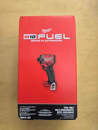 Milwaukee M18 FUEL 1/4" Hex Impact Driver 2953-20 - BNIB , View more