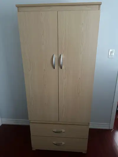 Wardrobe / Armoire with 2 Drawers – Great Condition – $160 , View more