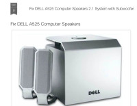 Dell A525 - 2.1-CH PC Multimedia Speaker Sys