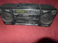 Panasonic RX-DT610 Boombox PortableAM/FM CD Dual Cassette Stereo