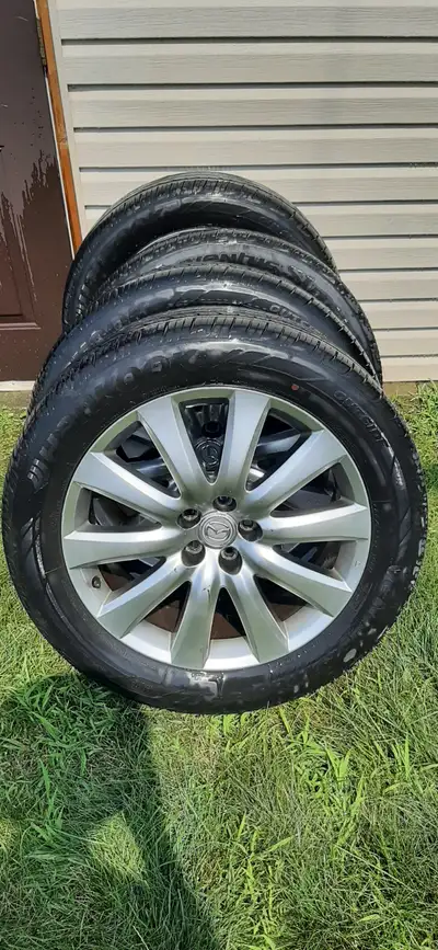 Mags Mazda 20 po 5x114,3 pneus été Hankook, Ventus S1 Noble2 255/50R20 105H en très bonne état, sile...