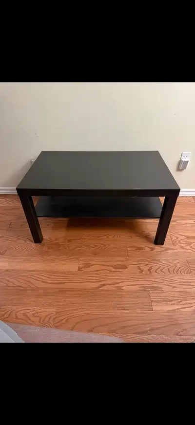 Black 2-Shelf Coffee Table, View more