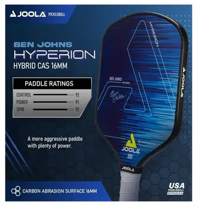 Brand new pickleball paddle (with cover). High performance, USAP approved (popularized by profession...