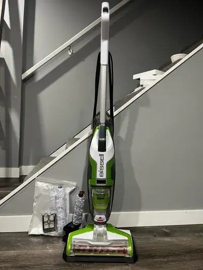 Keep your floors sparkling with this Bissell Crosswave wet vacuum, designed to vacuum and wash your...