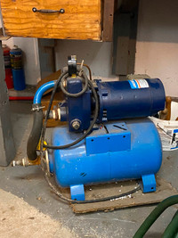 Cottage water pump and pressure tank