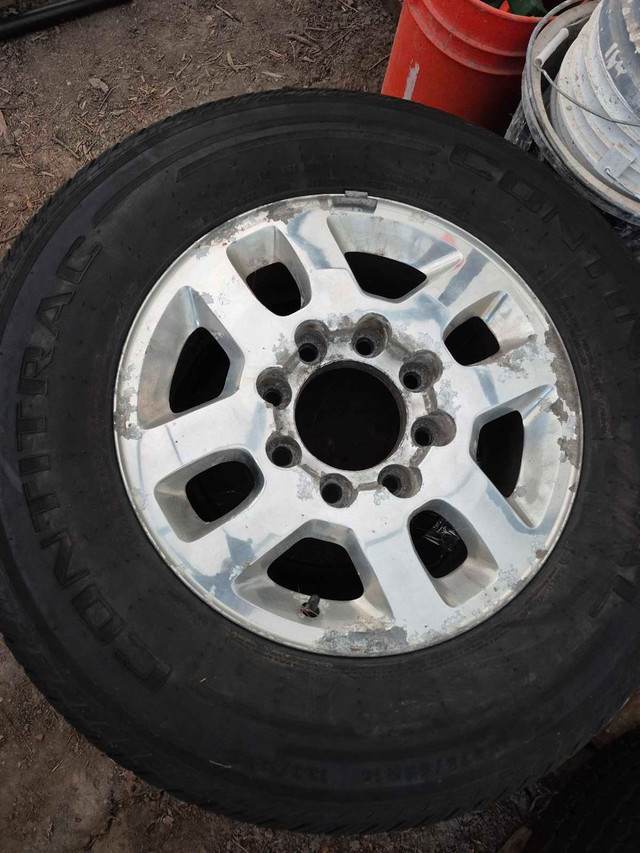 18inch 8 Bolt Aluminum Rim with Continental Tire Set of 4 in Tires & Rims in Kitchener / Waterloo - Image 3