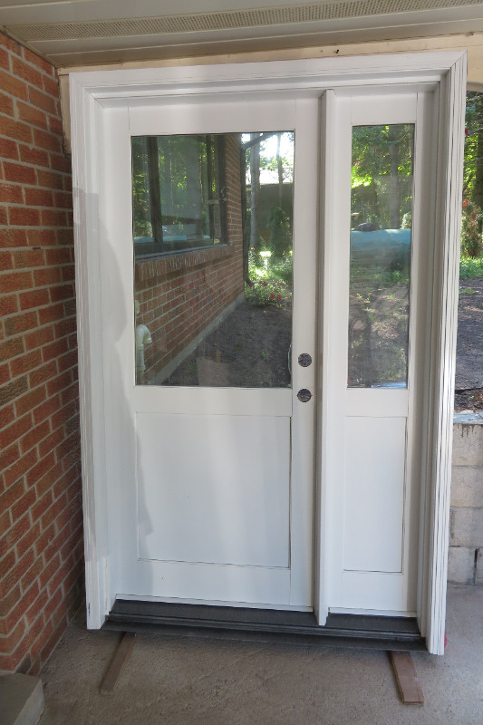 34 Inch Steel Door with Sidelite 650 OBO Windows, Doors & Trim